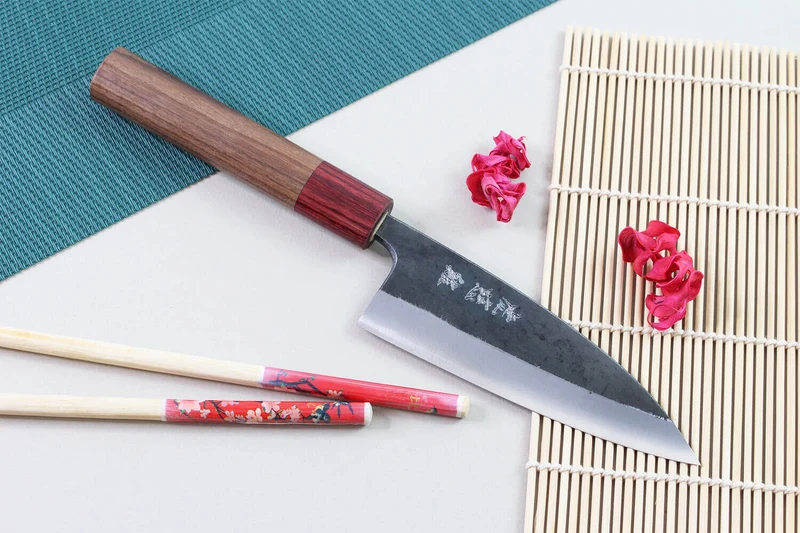 Couteau de chef japonais artisanal Wusaki Yuzo BS2 12cm
