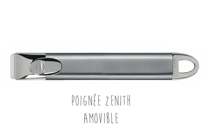 Set de 3 casseroles Cristel Casteline Amovible en inox 16 à 20cm - Poignée Zenith incluse