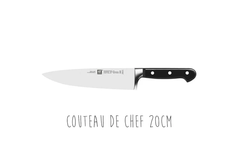 Bloc couteaux hêtre 7 pièces Zwilling Professionnal S lames forgées