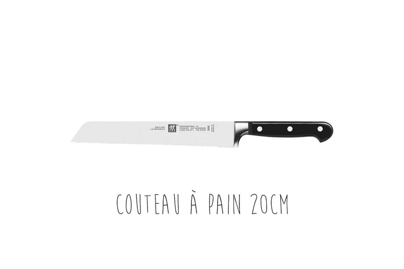 Bloc couteaux hêtre 7 pièces Zwilling Professionnal S lames forgées