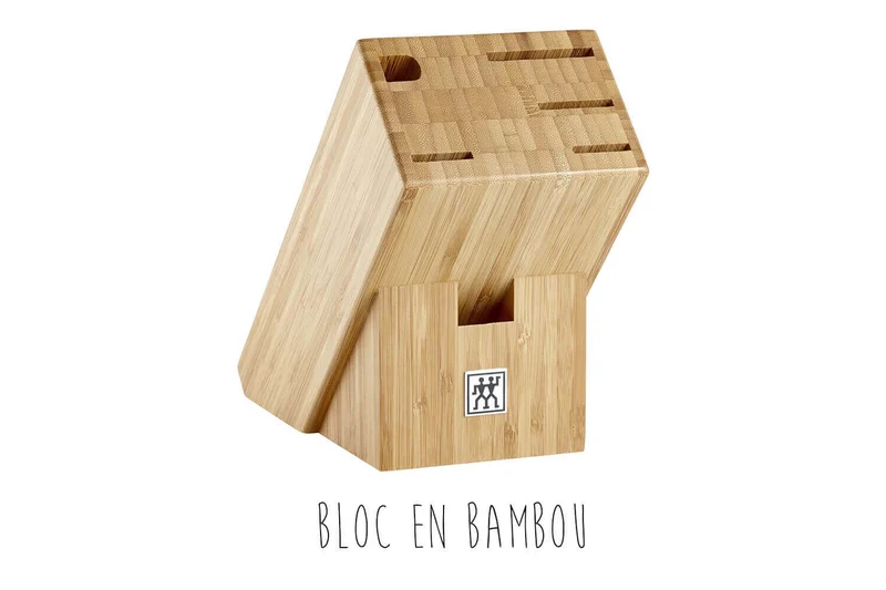 Bloc couteaux bambou 6 pièces Zwilling Professionnal S lames forgées