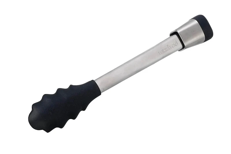 Pince de service Express Mastrad 28cm inox et silicone noir