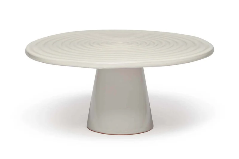 Plateau de présentation ø20cm Dutch Deluxes en céramique blanche