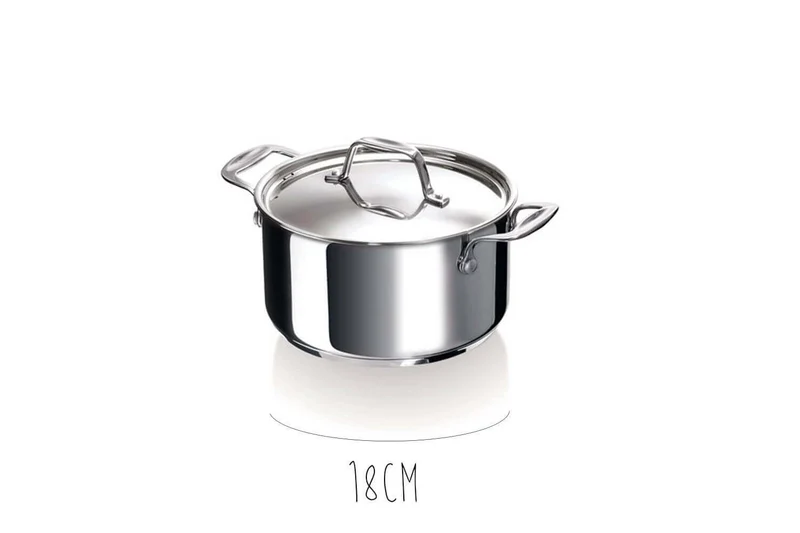 Faitout Beka Chef en inox avec couvercle