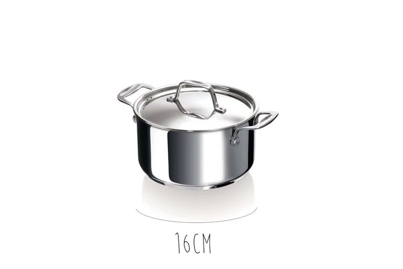Faitout Beka Chef en inox avec couvercle