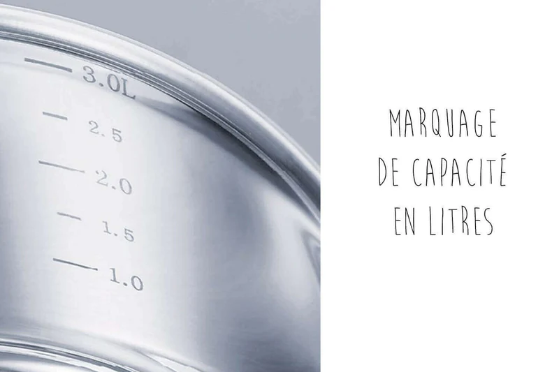 Set de 3 casseroles Beka Chef en inox 16, 18 et 20cm