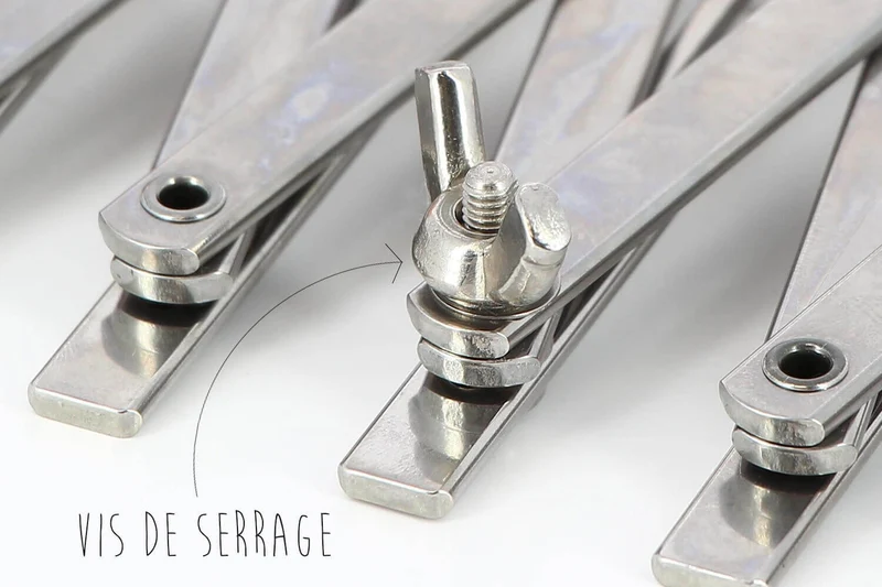 Rouleau multicoupe métal simple 7 roulettes lisses acier inox