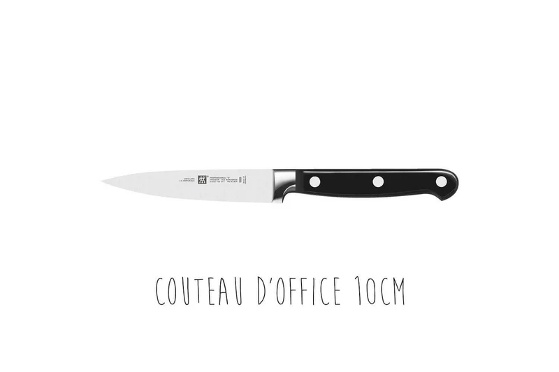 Coffret 3 couteaux Zwilling Professionnals S forgés Office + Trancheur + Chef
