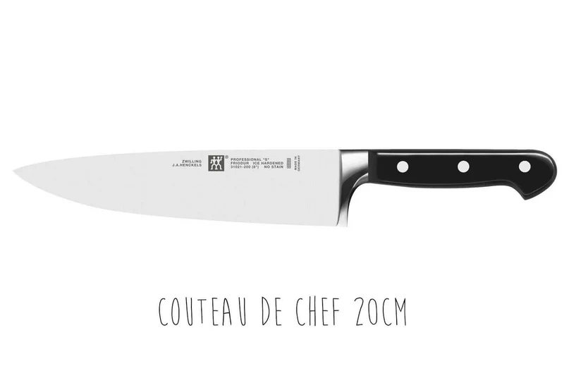 Coffret 3 couteaux Zwilling Professionnals S forgés Office + Trancheur + Chef