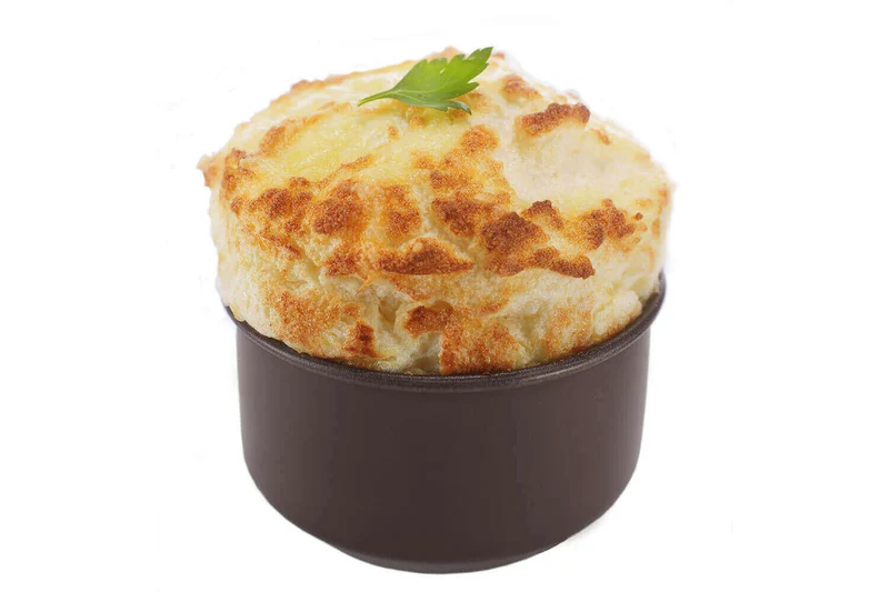 Set 4 moules à soufflés individuels Gobel anti-adhérent - Diamètre 8cm