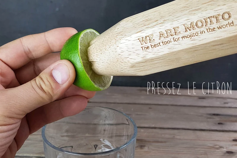 Pilon doseur Cookut We Are Mojito 4 en 1 en bois 28cm