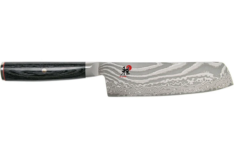 Couteau Nakiri japonais Miyabi 5000FCD lame 17cm damas 48 couches manche pakkawood