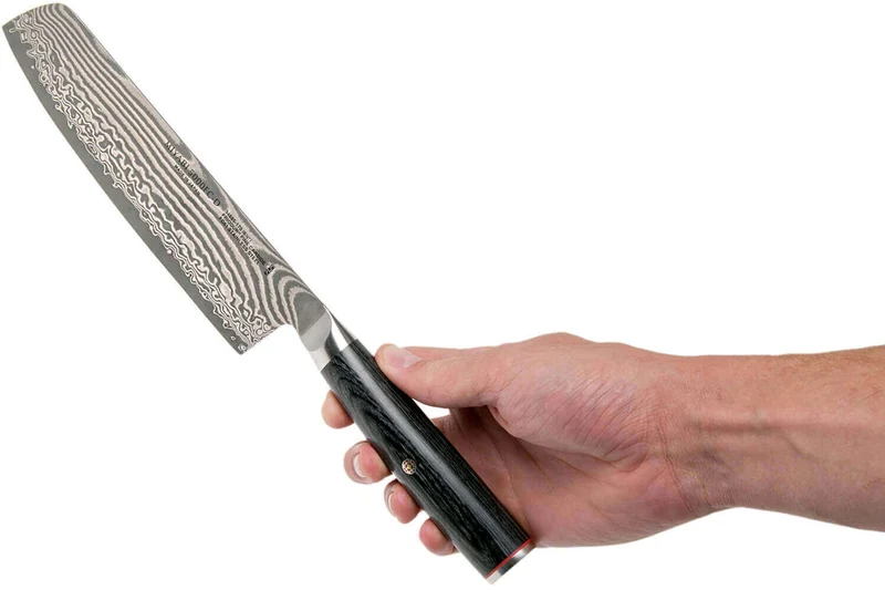 Couteau Nakiri japonais Miyabi 5000FCD lame 17cm damas 48 couches manche pakkawood
