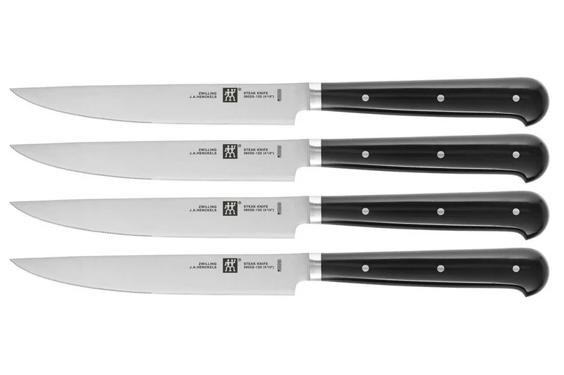 Coffret de 4 couteaux à steak Zwilling lames micro dentées 12cm