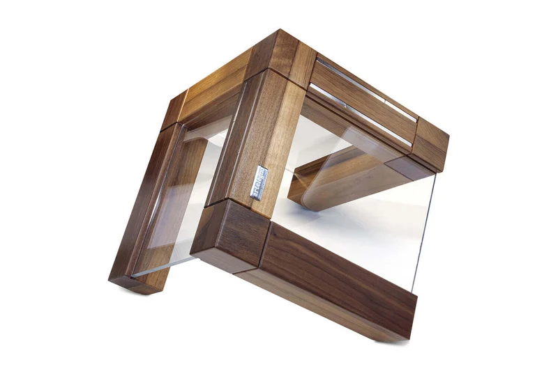 Bloc vide Artelegno Grand Prix en bois et plexiglass pour 10 couteaux de cuisine