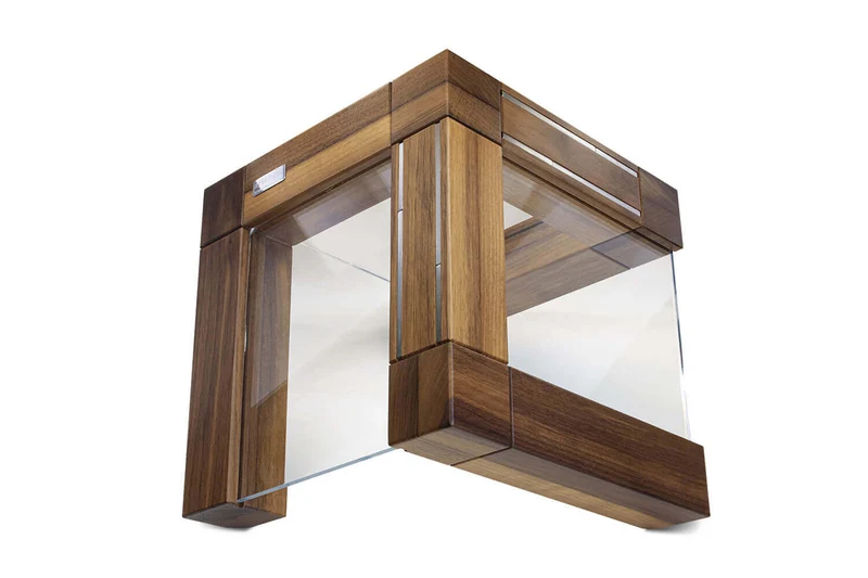 Bloc vide Artelegno Grand Prix en bois et plexiglass pour 10 couteaux de cuisine