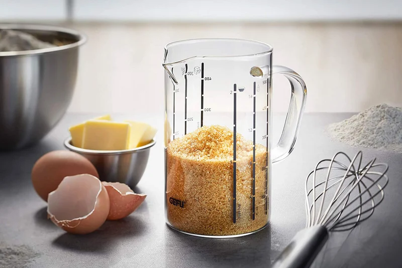 Verre doseur Gefu Meti en verre borosilicate