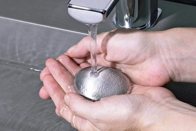Savon d'acier anti odeur en inox brossé