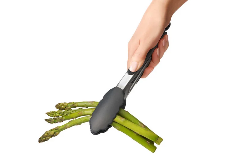 Pince de service OXO acier inox et silicone 22 cm