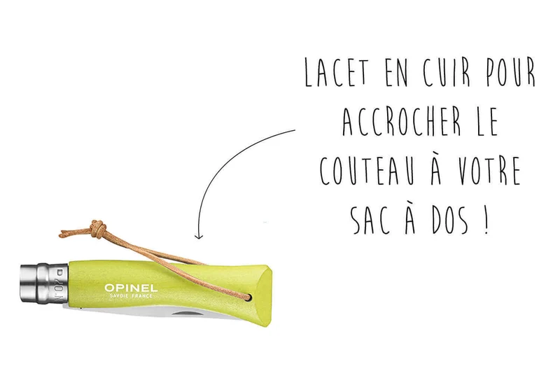 Couteau Opinel N°07 Baroudeur lame 8cm manche anis