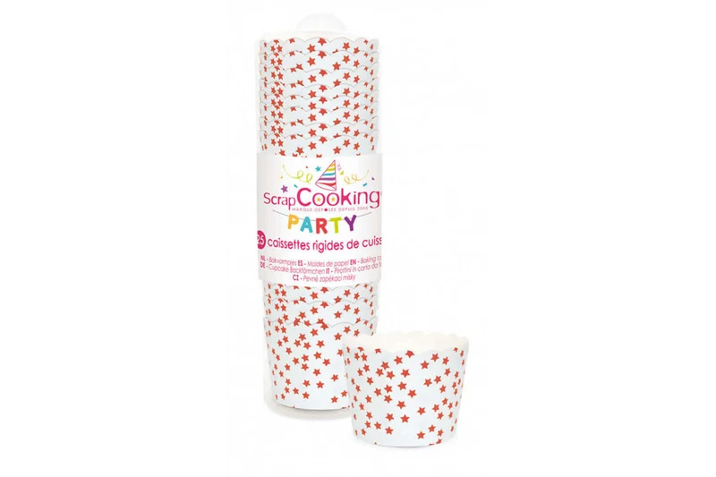 Boite 25 caissettes rigides de cuisson Scrapcooking 6x4,5cm