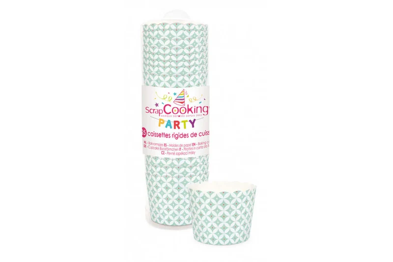 Boite 25 caissettes rigides de cuisson Scrapcooking 6x4,5cm