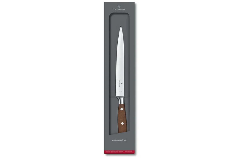 Couteau filet de sole Victorinox Grand Maître Wood forgé flexible 20cm manche érable