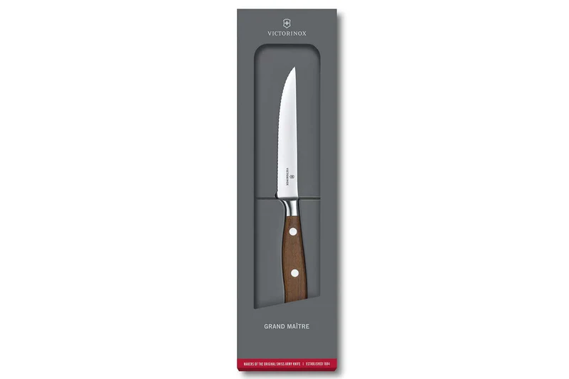 Couteau à steak Victorinox Grand Maître Wood forgé 12cm manche érable