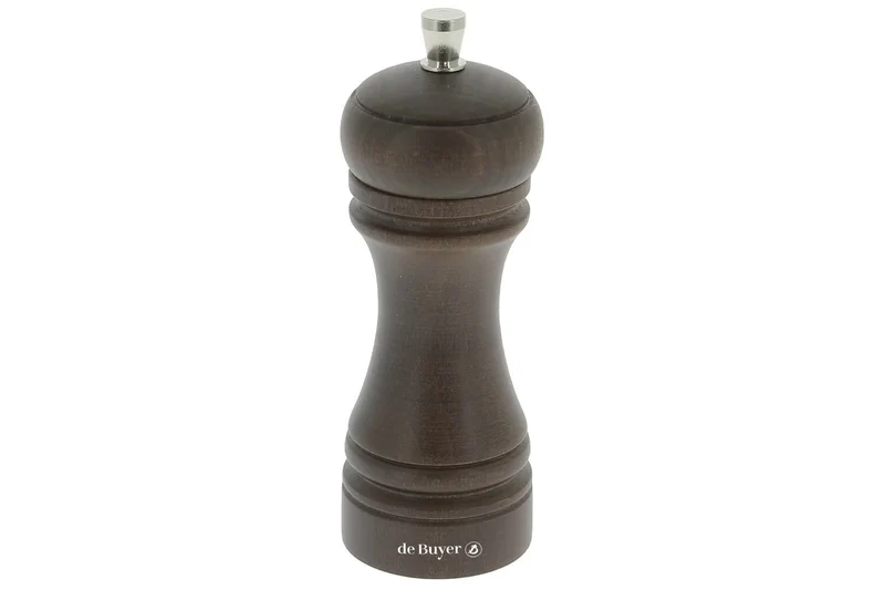Moulin à poivre De Buyer Java 14cm en bois avec mécanisme en métal