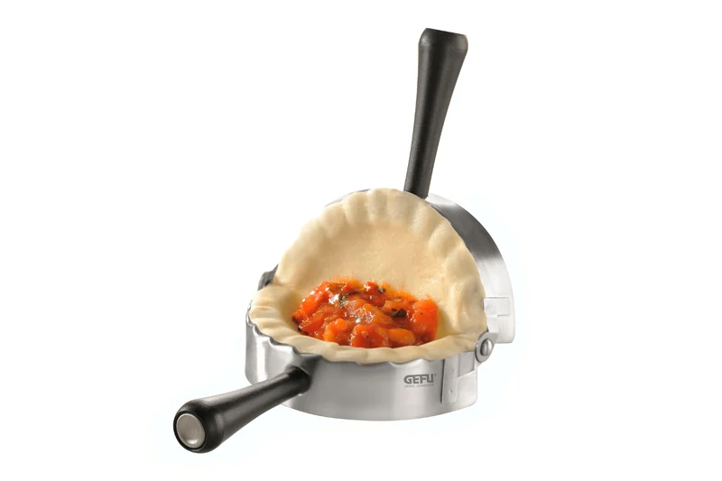 Moule à raviolis articulé Gefu Ravenna rond en acier inoxydable