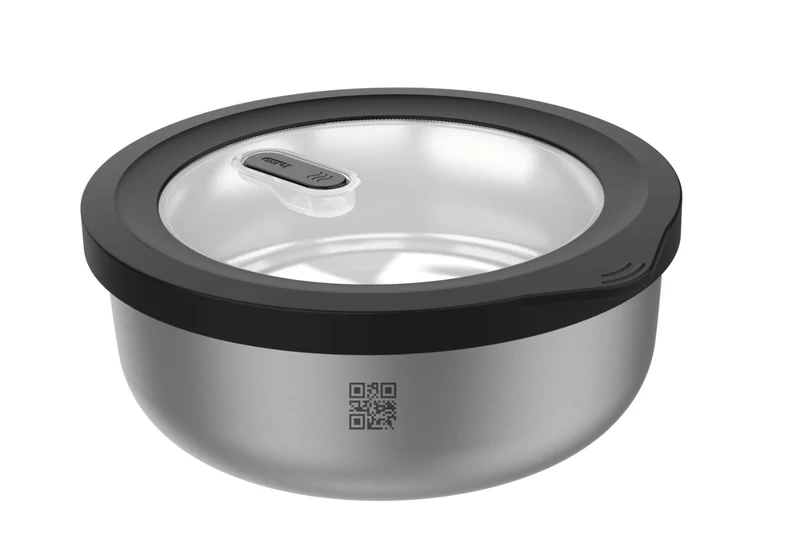 Boîte de conservation Gefu Provido ronde 2000ml en acier inox