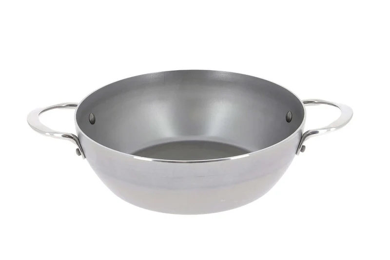 Sauteuse paysanne De Buyer Mineral B Element en fer bombée 2 anses