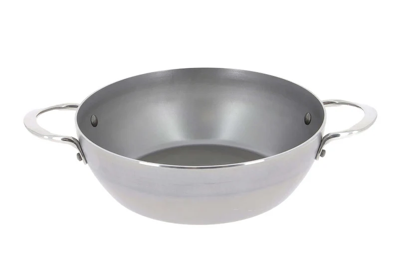 Sauteuse paysanne De Buyer Mineral B Element en fer bombée 2 anses