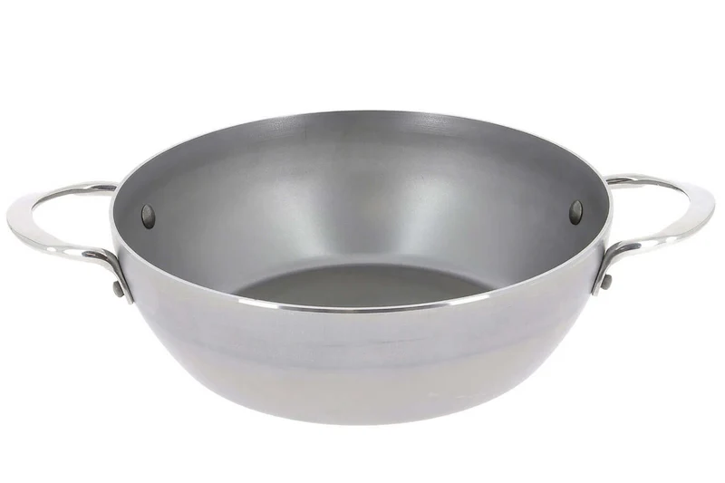 Sauteuse paysanne De Buyer Mineral B Element en fer bombée 2 anses