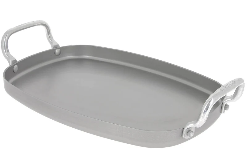 Plancha De Buyer Mineral B Element 38x26cm en fer avec 2 anses
