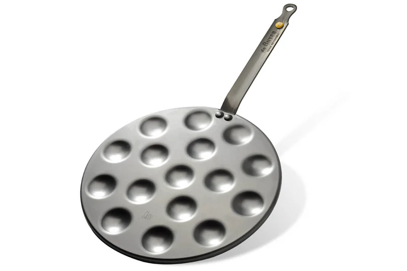 Poêle à poffertjes 16 places De Buyer Mineral B Element en fer 27cm