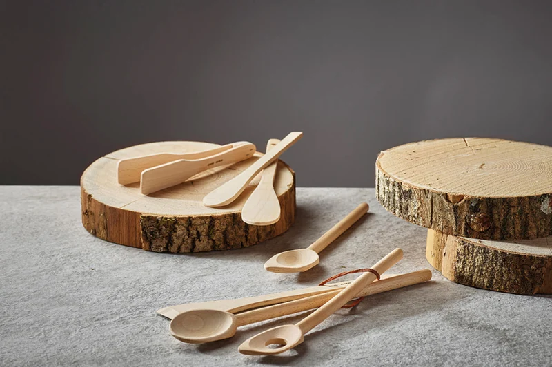 Raclette à crêpes ronde De Buyer B Bois 20,5cm en hêtre