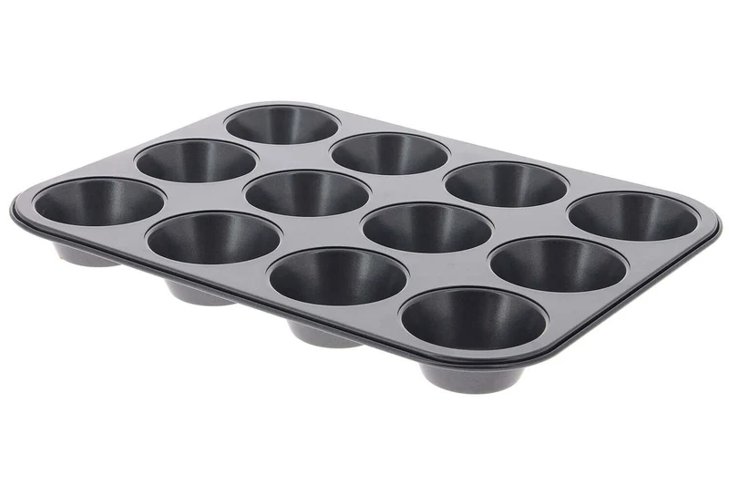 Plaque 12 muffins De Buyer en acier anti-adhésif