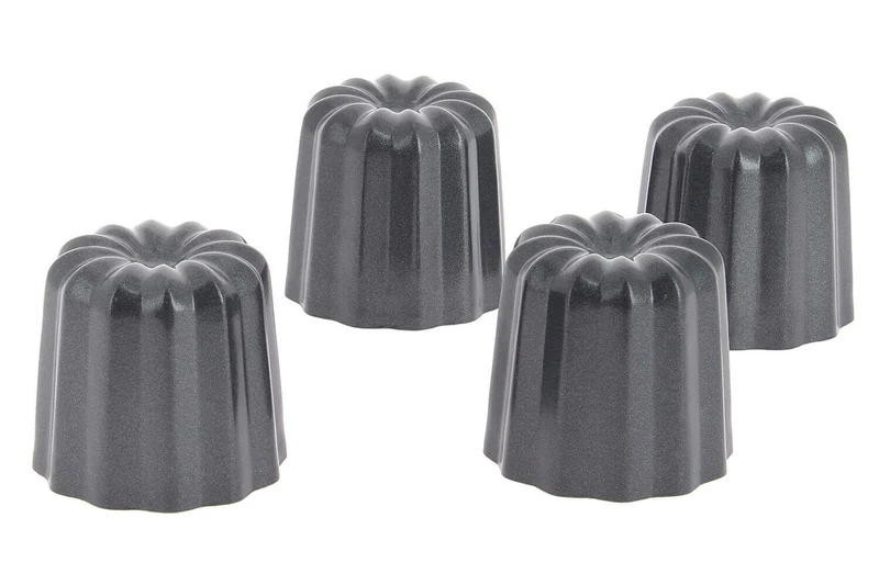 Lot de 4 moules à cannelés bordelais De Buyer anti-adhésifs