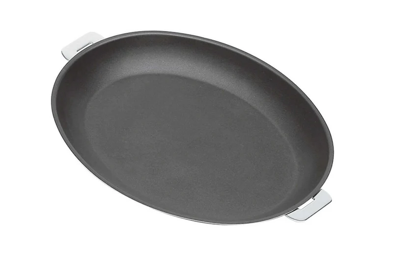 Poêle ovale antiadhérente Cristel Mutine Amovible Exceliss en inox 35cm