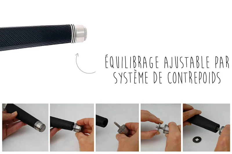 Couteau tranchelard alvéolé flexible De Buyer FK2 16cm équilibrage ajustable inédit