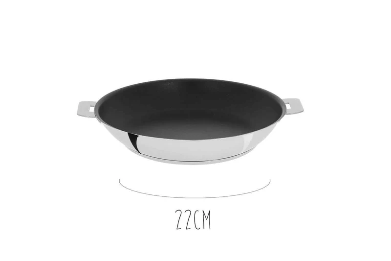 Poêle antiadhérente Cristel Mutine Amovible Exceliss en inox