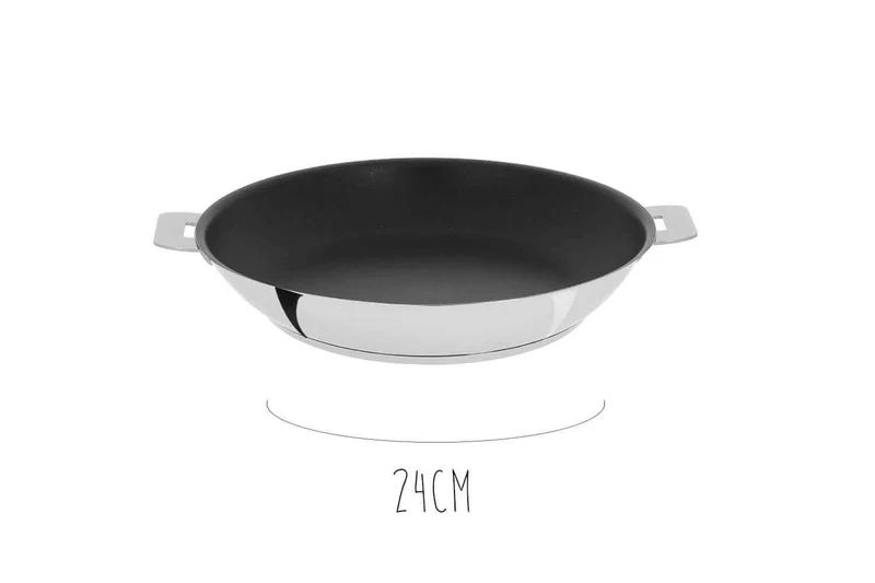 Poêle antiadhérente Cristel Mutine Amovible Exceliss en inox