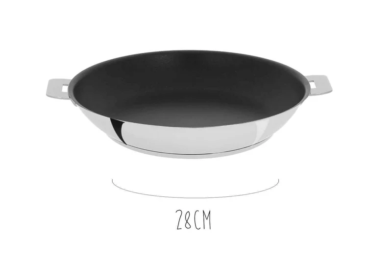 Poêle antiadhérente Cristel Mutine Amovible Exceliss en inox