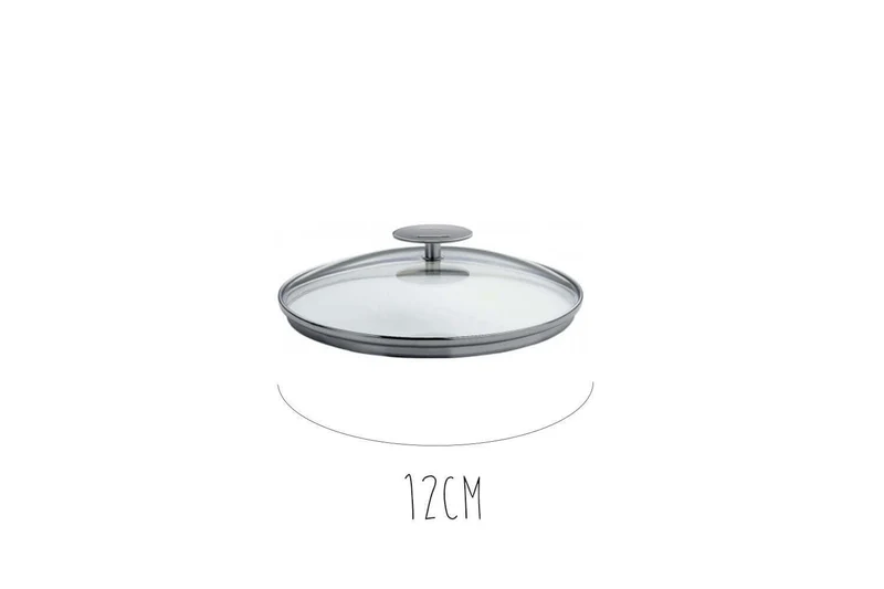 Couvercle en verre bombé Cristel Platine