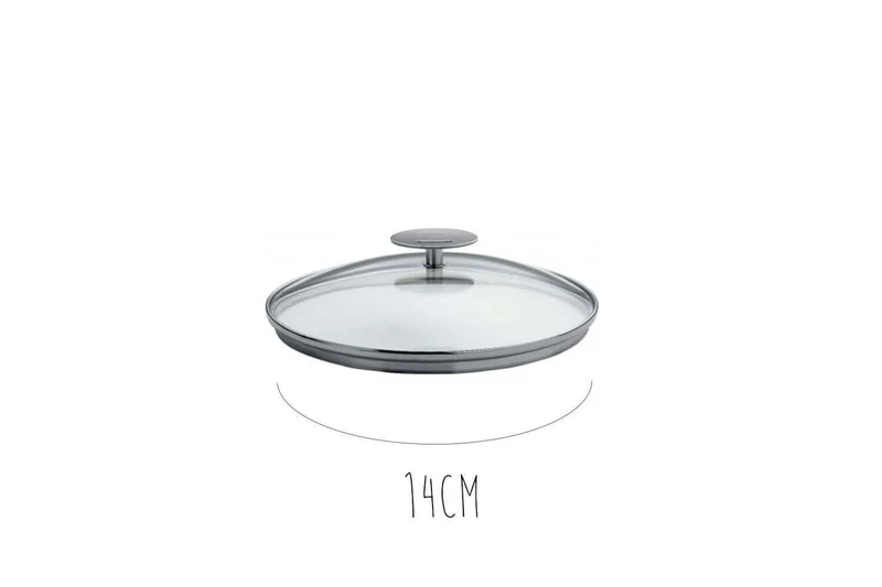 Couvercle en verre bombé Cristel Platine