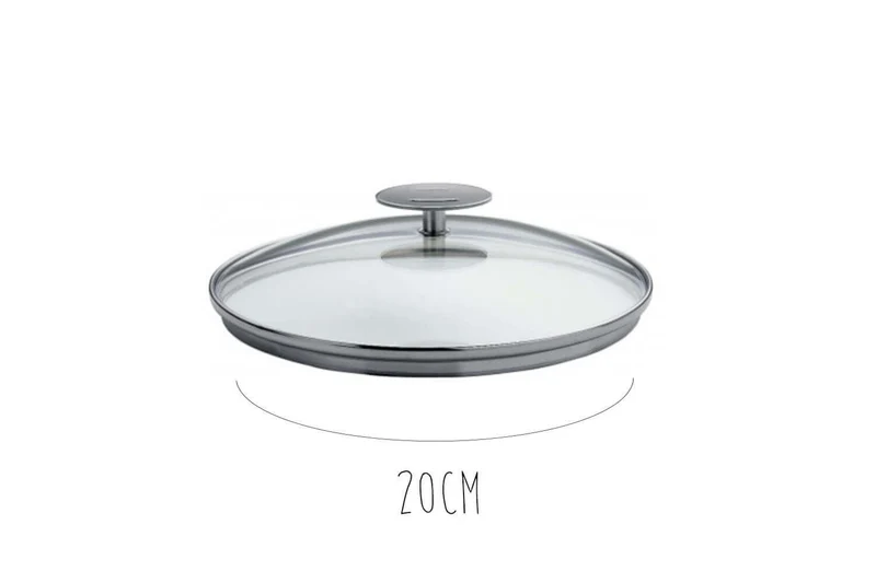 Couvercle en verre bombé Cristel Platine