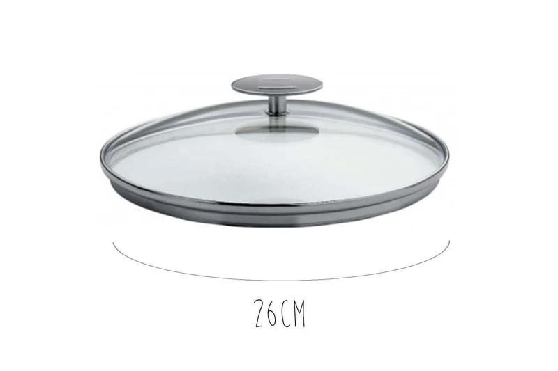 Couvercle en verre bombé Cristel Platine