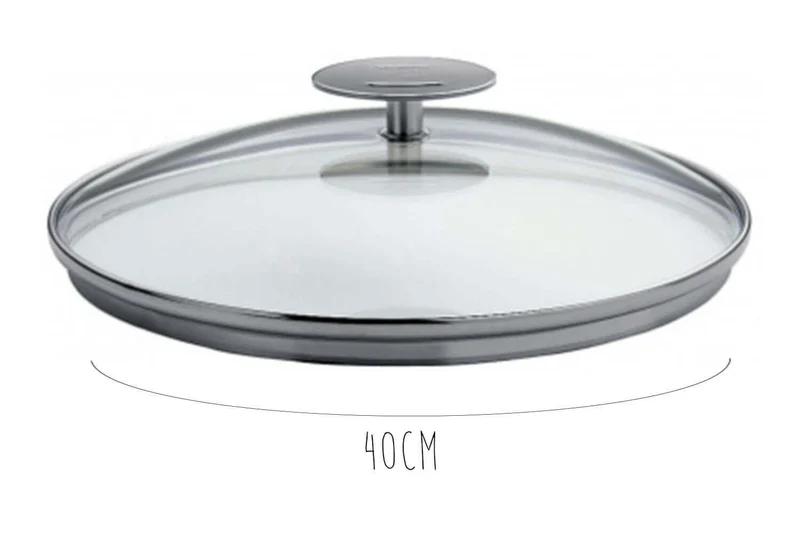 Couvercle en verre bombé Cristel Platine