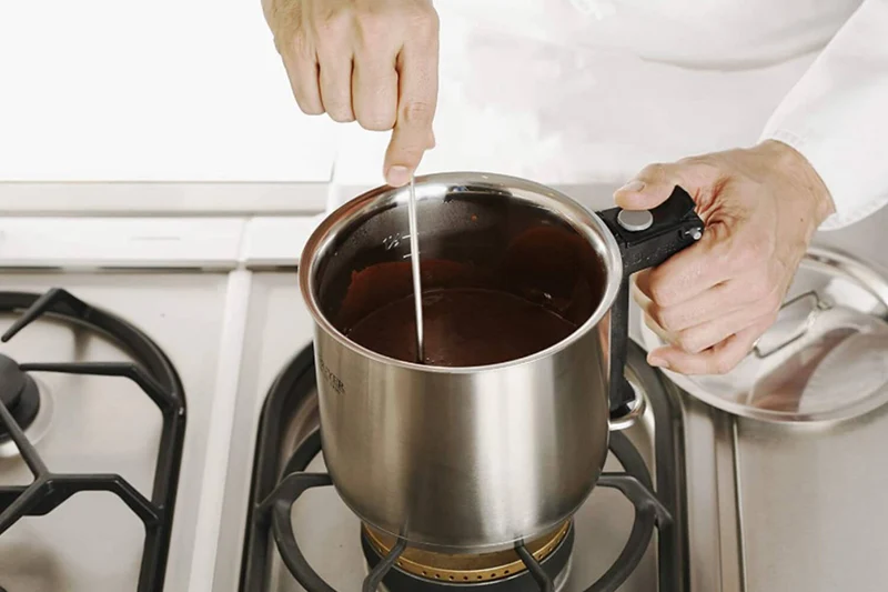 Cuiseur bain-marie De Buyer double-paroi en inox 1,5L